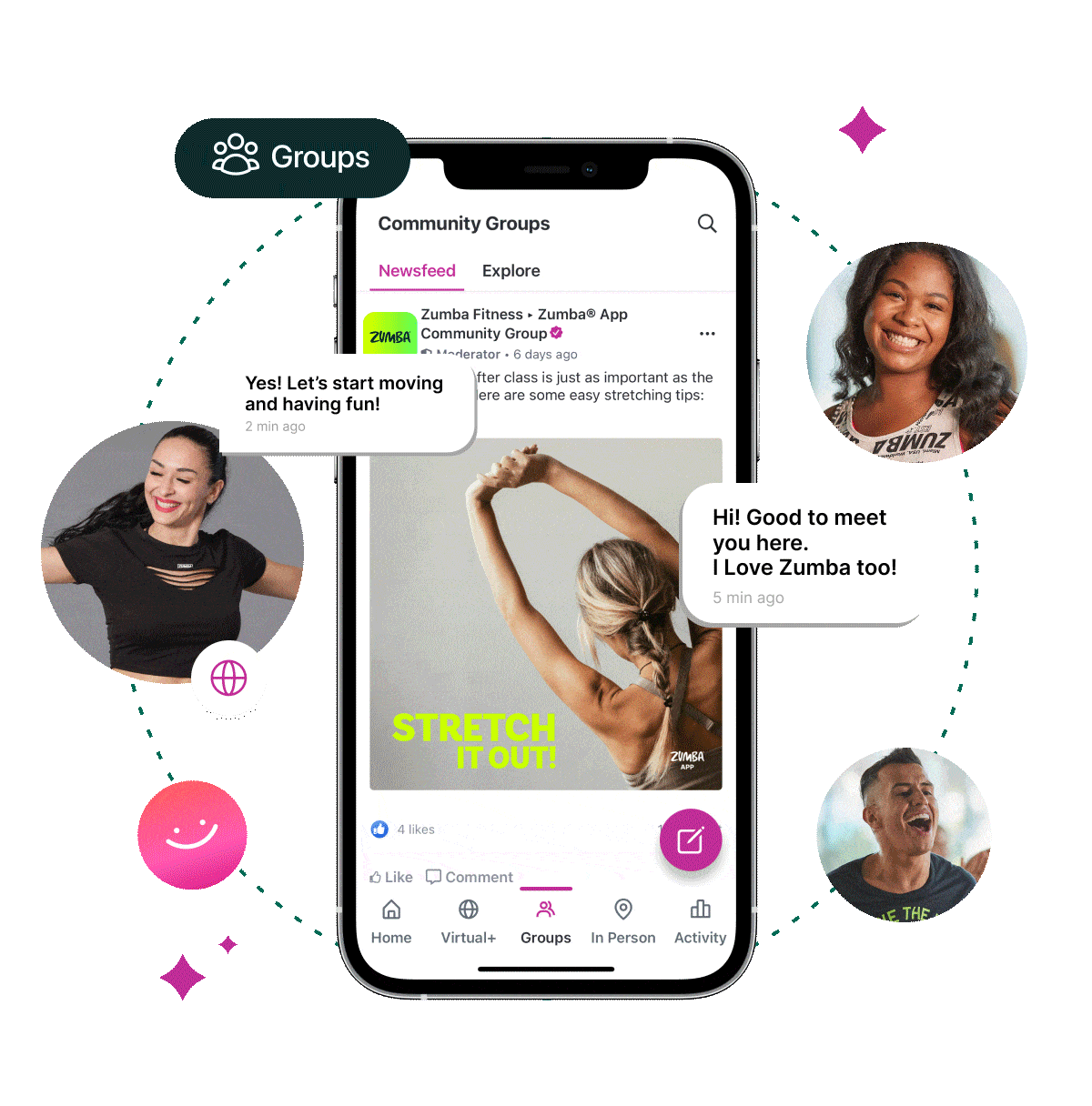 Zumba App connect