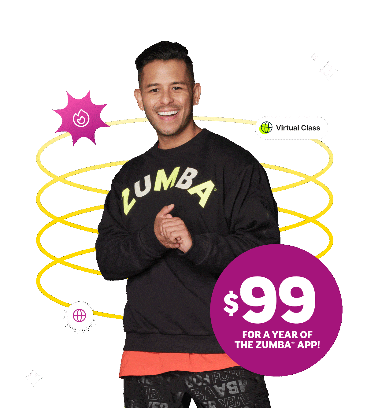 Zumba App 99 dollar for a year